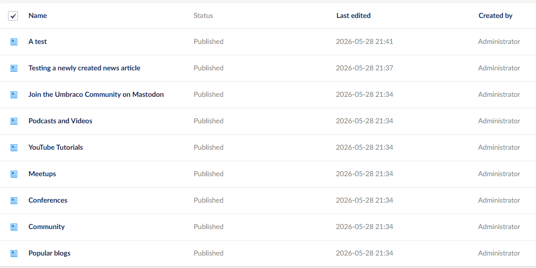 List View